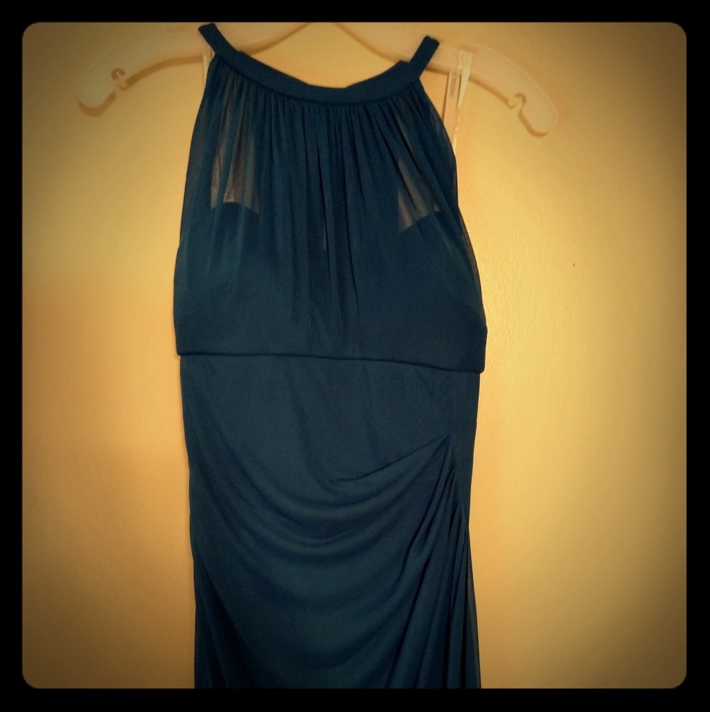 Illusion Mesh Bridesmaid/Cocktail Dress